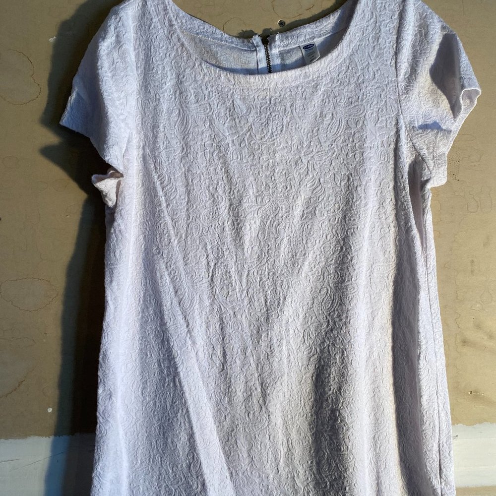 Old Navy white tunic top, Sz L